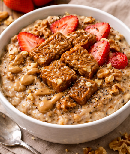 Melt-In Protein Oatmeal 🍓🍫