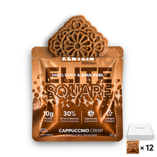 Cappuccino Crisp Elite Squares (Box of 12)