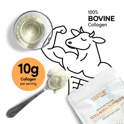 Pure Bovine Collagen Peptide Protein Powder (30 servings/pouch)