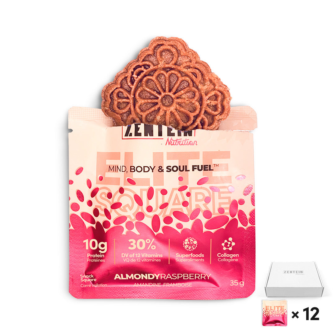 Almondy Raspberry Elite Squares (Box of 12)