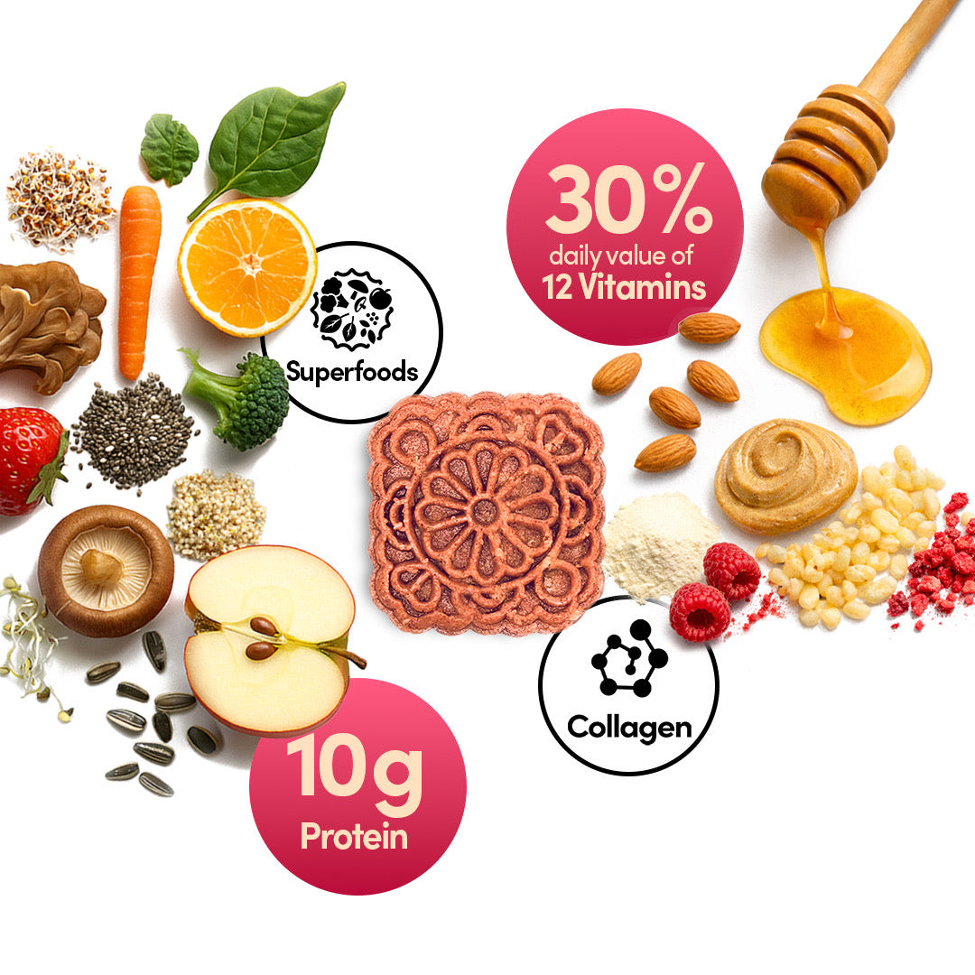 Almondy Raspberry Elite Squares (Box of 12)