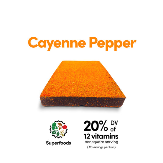 Super Chocolate - Spicy Cayenne (12 servings/chocolate per bar)