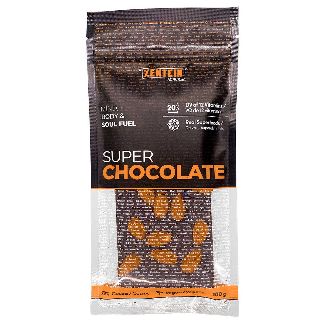 Super Chocolate - Roasted Almond (12 servings/chocolate per bar)