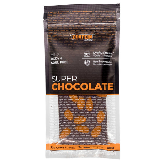 Super Chocolate - Roasted Almond (12 servings/chocolate per bar)