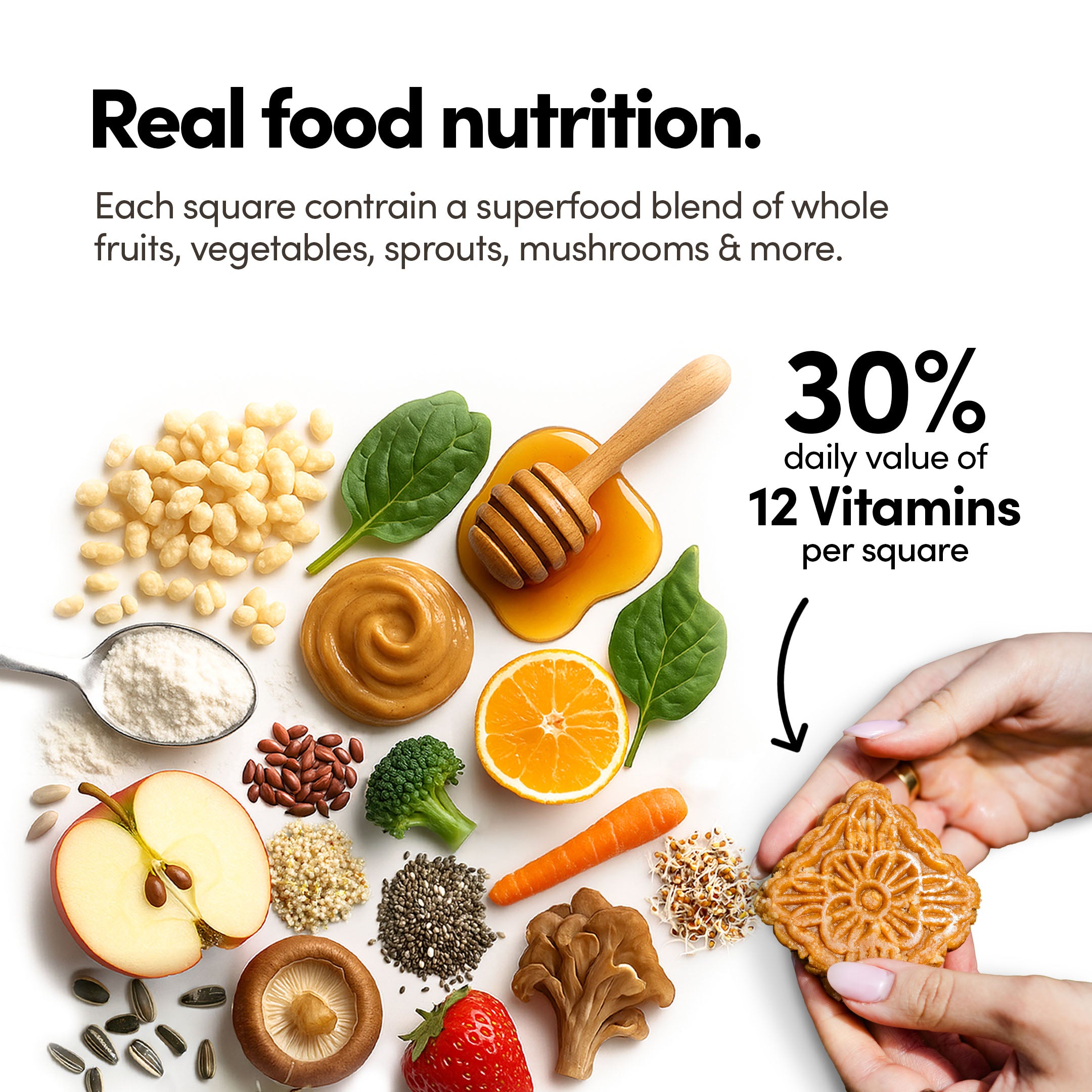 Single Square - Honey Peanut Crispy (10g Protein with Vitamins)