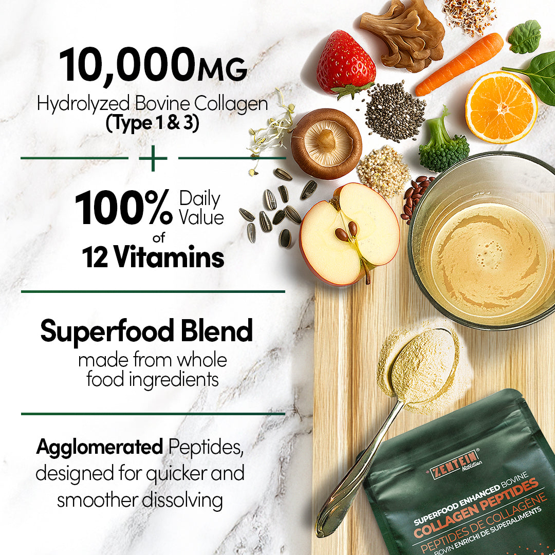 Superfood Collagen Peptide Protein Powder (30 servings/pouch)