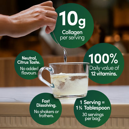 Superfood Collagen Peptide Protein Powder (30 servings/pouch)