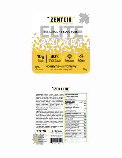 Honey Peanut Crispy Elite Squares (Box of 12)