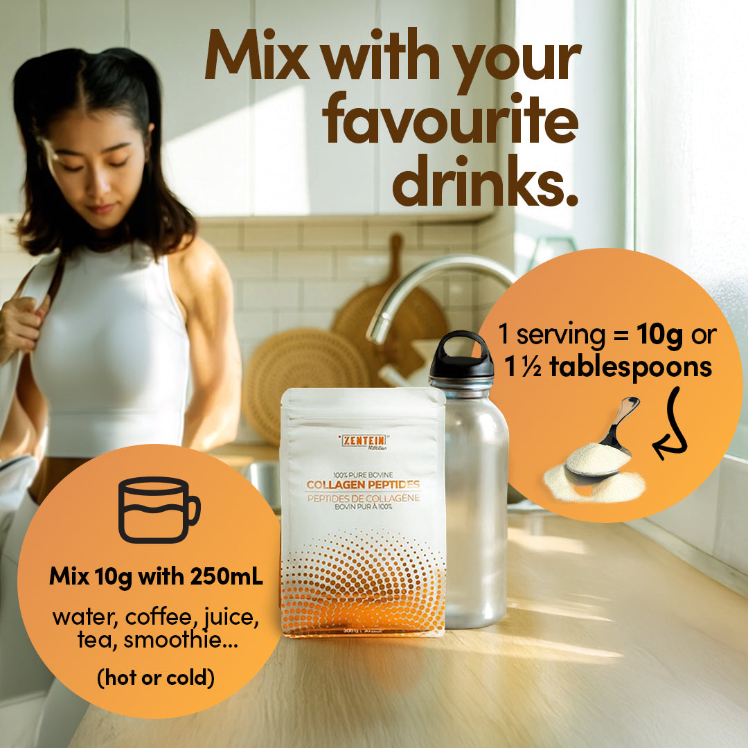 Pure Bovine Collagen Peptide Protein Powder (30 servings/pouch)