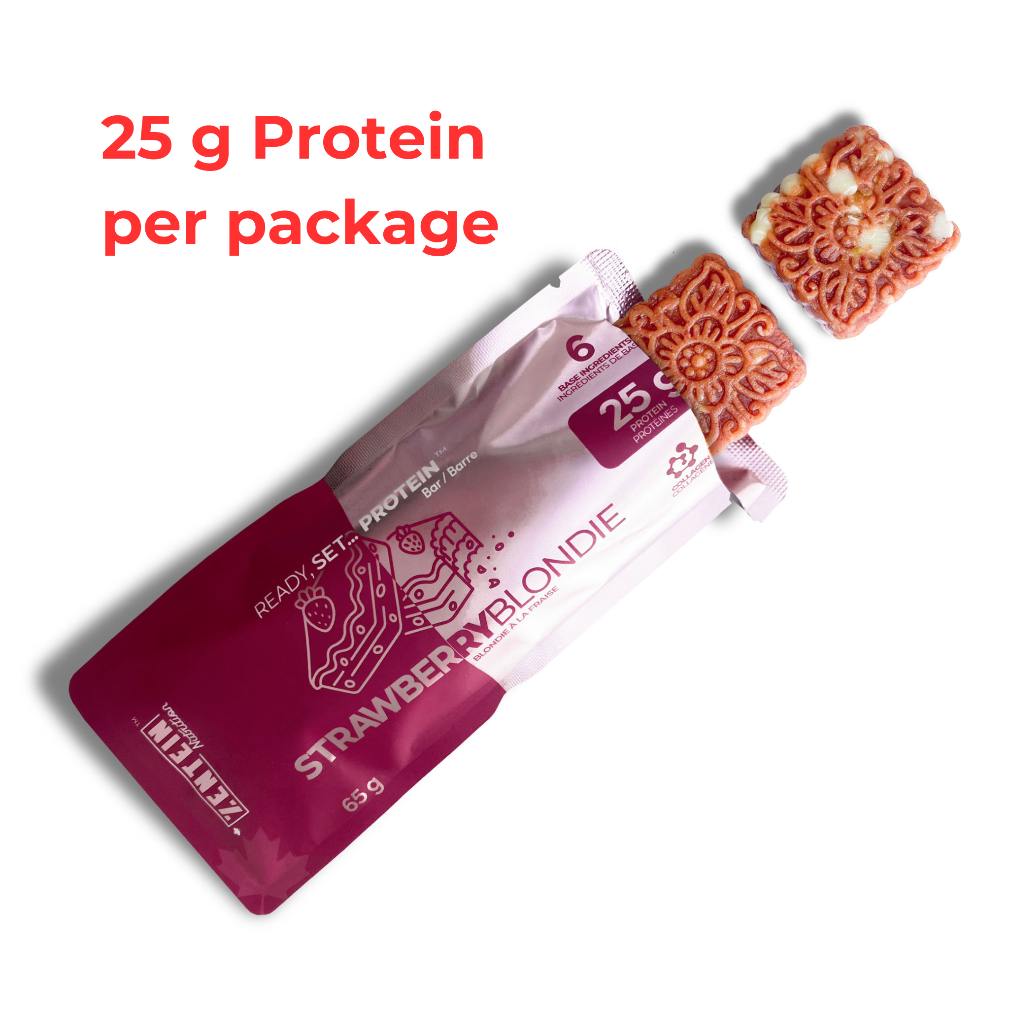 Strawberry Blondie Protein Bars (Box of 12)