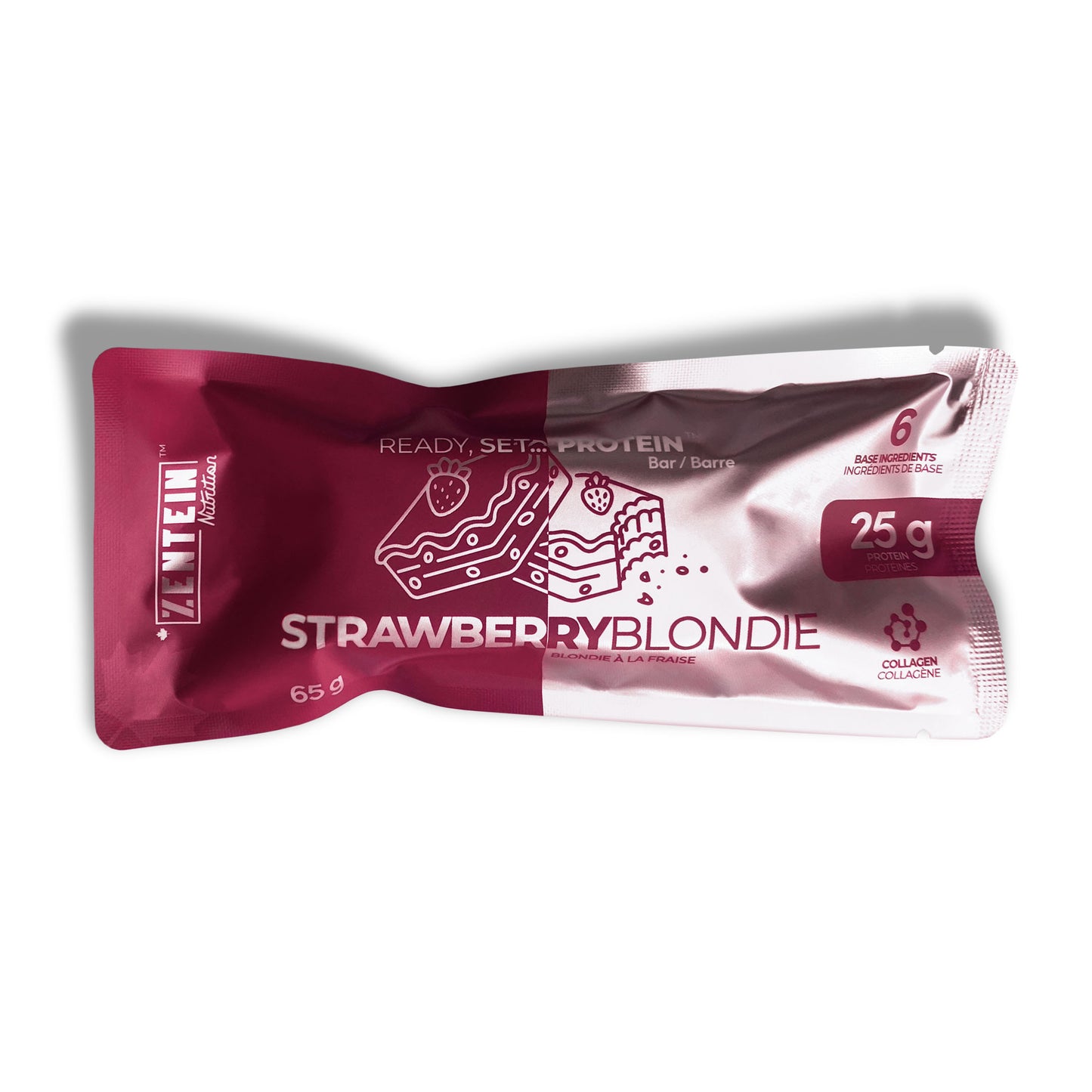 Strawberry Blondie Protein Bar (Box of 12 Protein Bars)