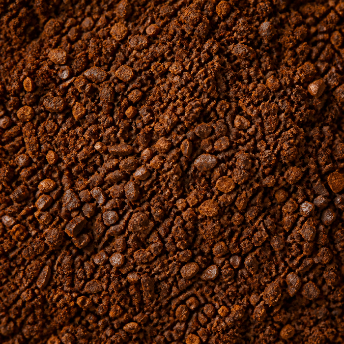 Ground coffee beans